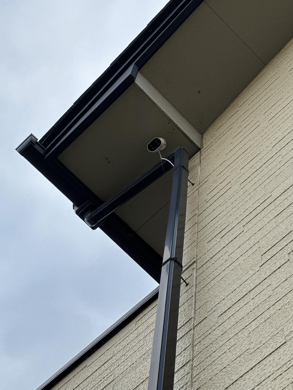 松本市の便利屋しもっぱらが設置した防犯カメラの施工例1
